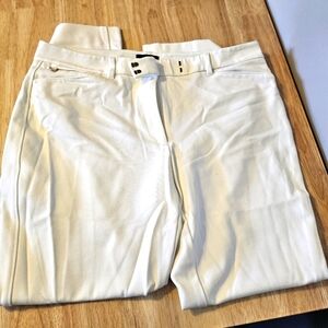 The Slim Boot White Dress Pants 12S